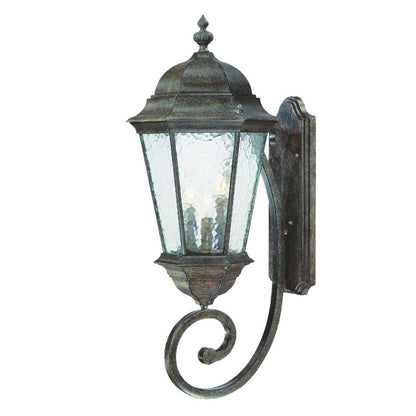 Telfair 3-Light Black Coral Wall Sconce