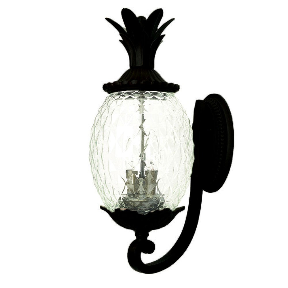 Lanai 3-Light Matte Black Wall Sconce