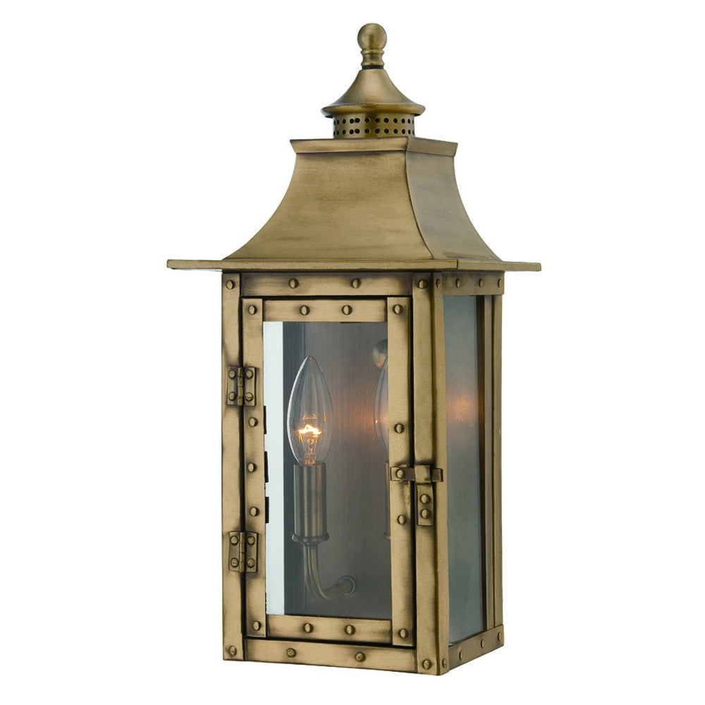 St. Charles 2-Light Aged Brass Wall Sconce
