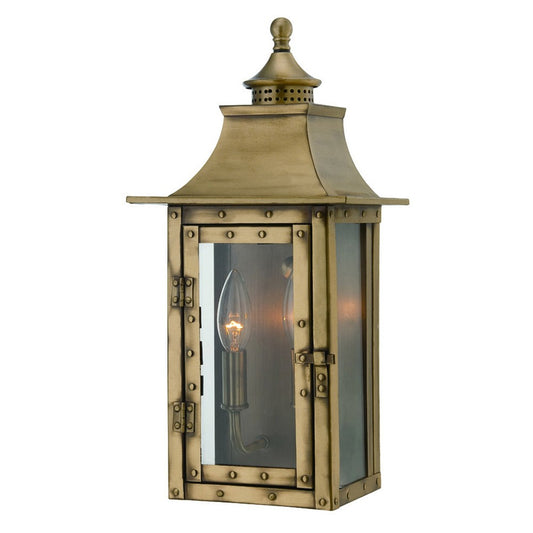 St. Charles 2-Light Aged Brass Wall Sconce