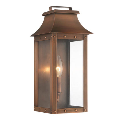 Manchester 1-Light Copper Patina Pocket Wall Sconce