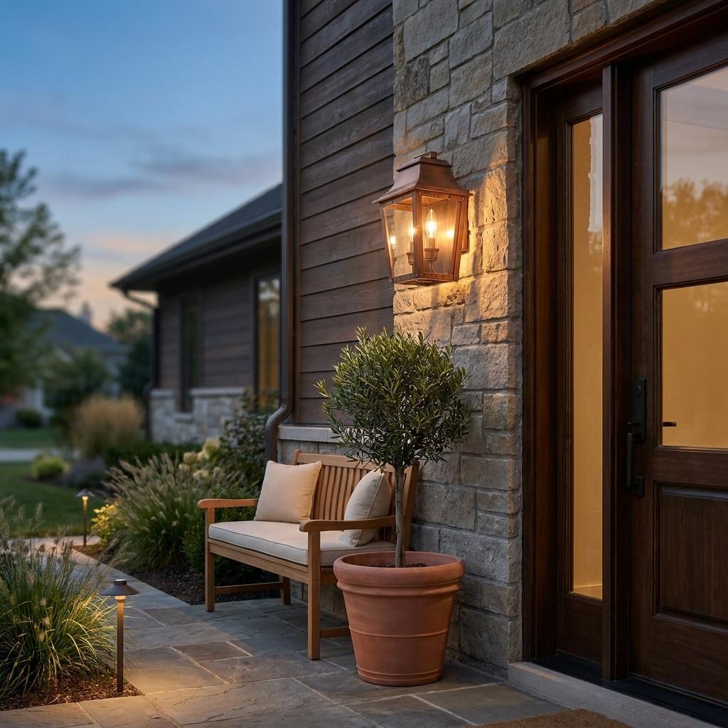 Coventry 2-Light Copper Patina Pocket Wall Light