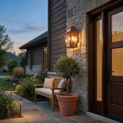 Coventry 2-Light Copper Patina Pocket Wall Light