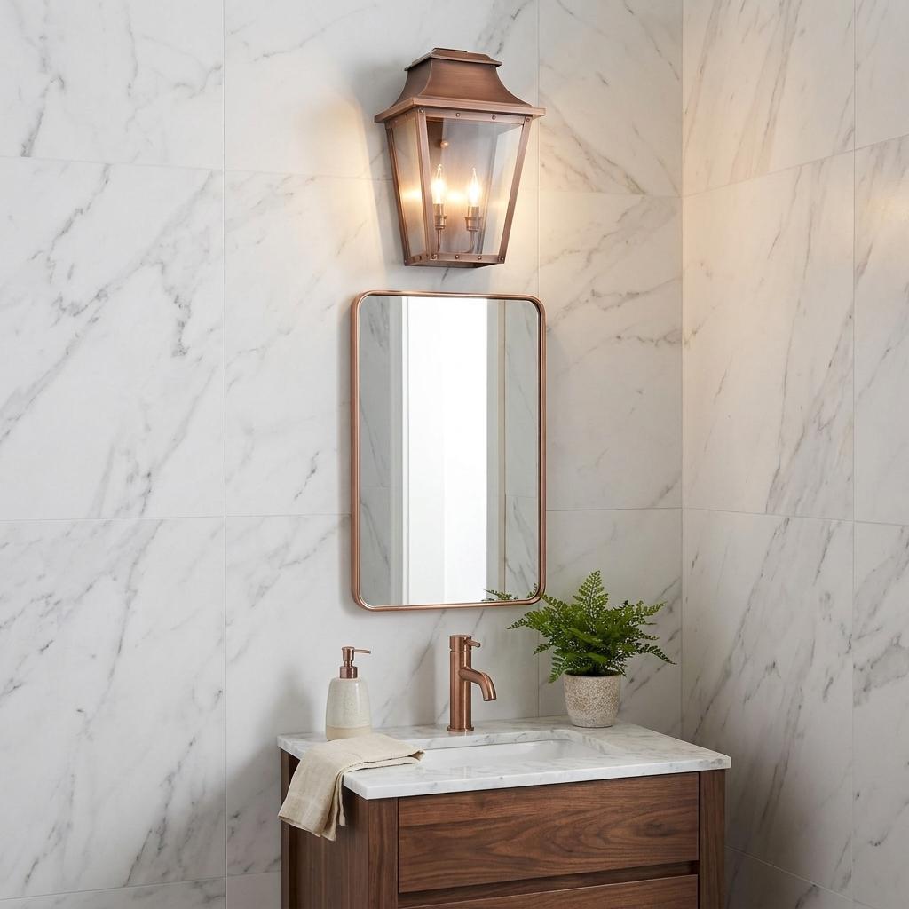 Coventry 2-Light Copper Patina Pocket Wall Light