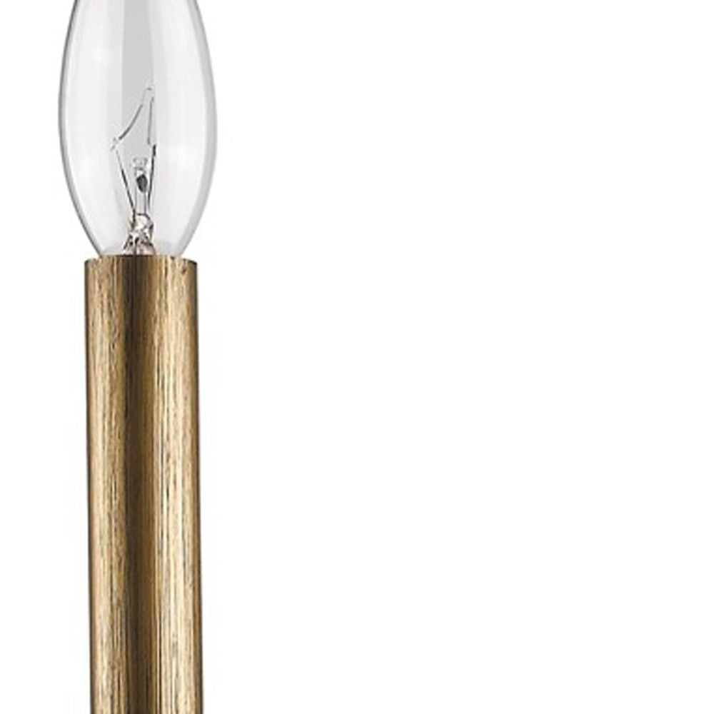 Light Gold Wall Sconce w/ Crystal Accent