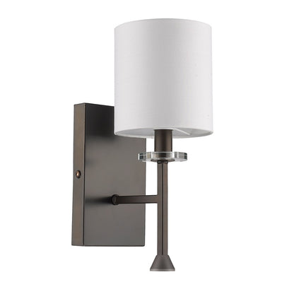 Minimalist Bronze Wall Sconce w/ Shade