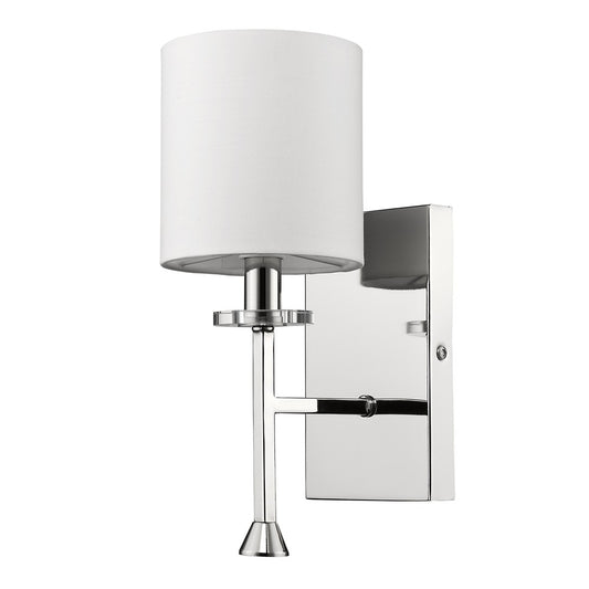 Minimalist Silver Wall Sconce w/ Shade