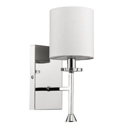 Minimalist Silver Wall Sconce w/ Shade