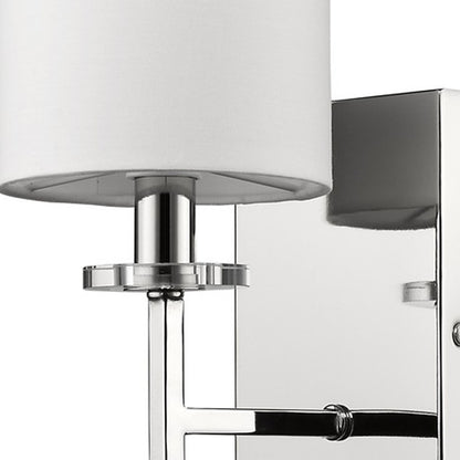 Minimalist Silver Wall Sconce w/ Shade