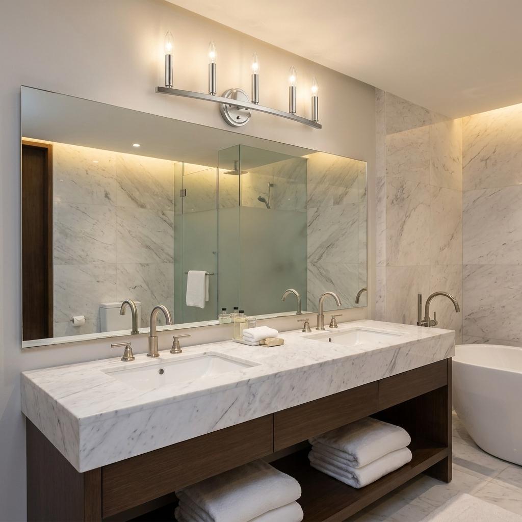 Sawyer 5-Light Satin Nickel Vanity