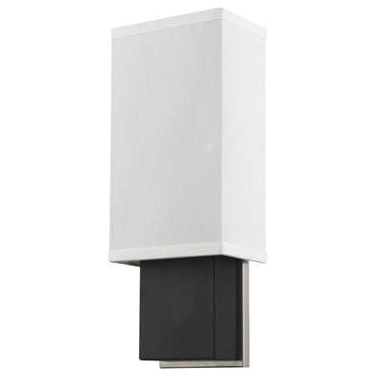 Rectangular Wall Sconce w/ Linen Shade