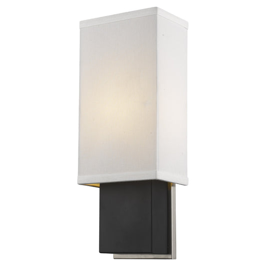 Rectangular Wall Sconce w/ Linen Shade