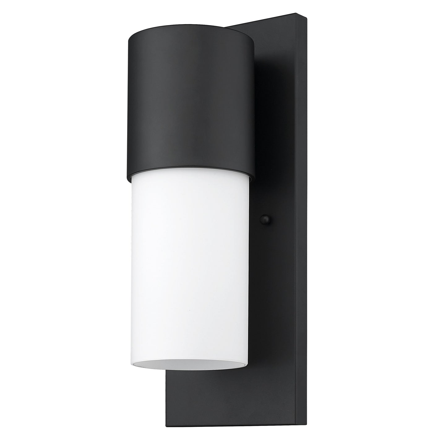 Contemporary Matte Black & White Wall Sconce