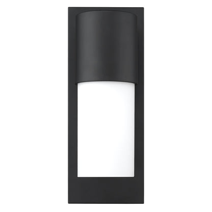 Contemporary Matte Black & White Wall Light