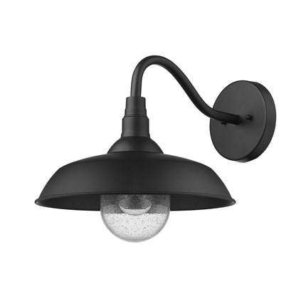 Burry 1-Light Matte Black Wall Sconce