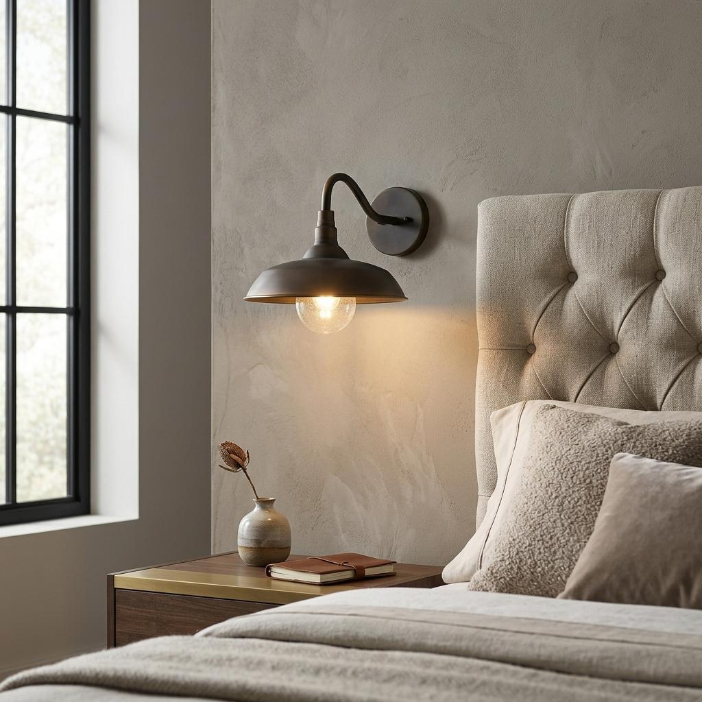 Burry 1-Light Oil-Rubbed Bronze Wall Light