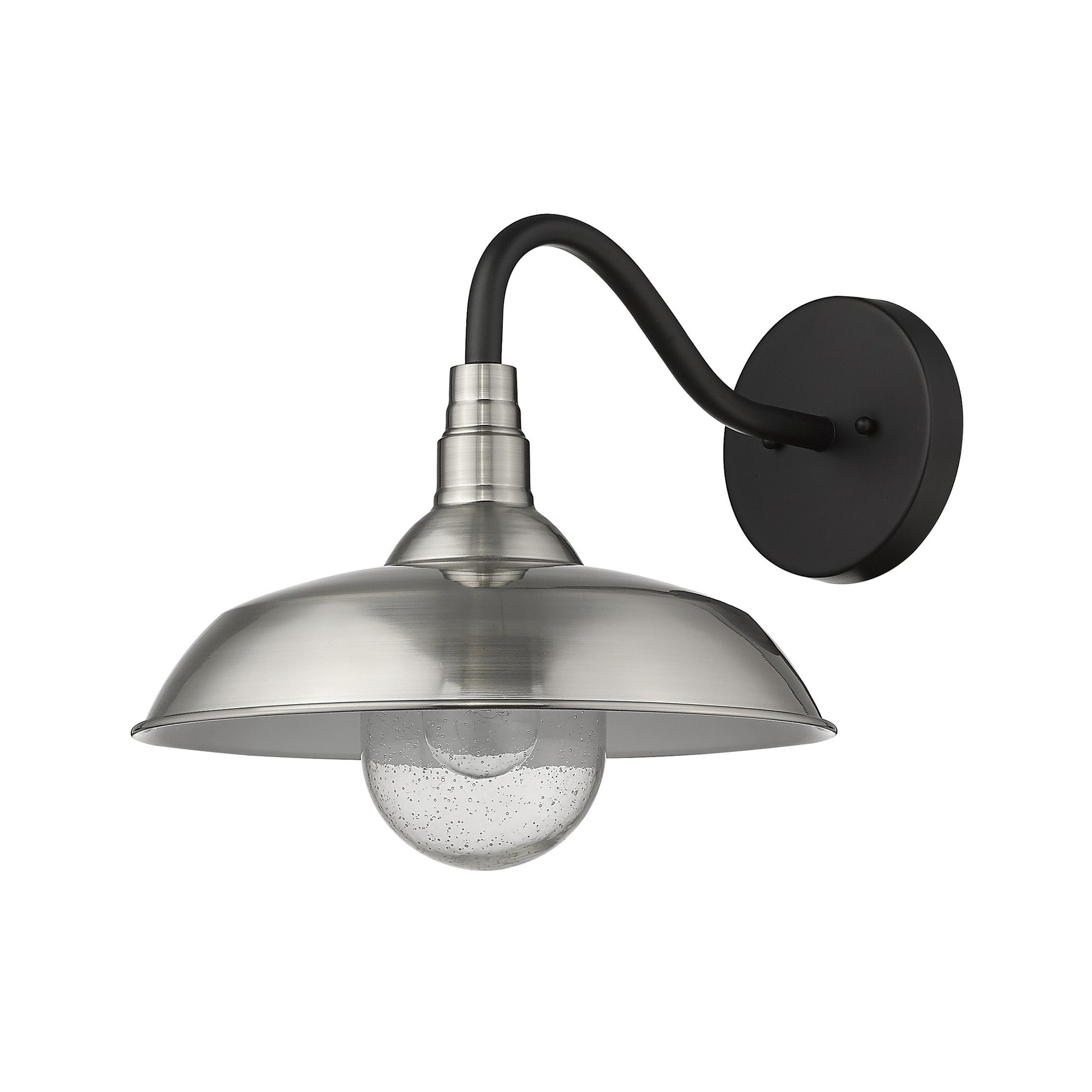 Burry 1-Light Satin Nickel Wall Sconce