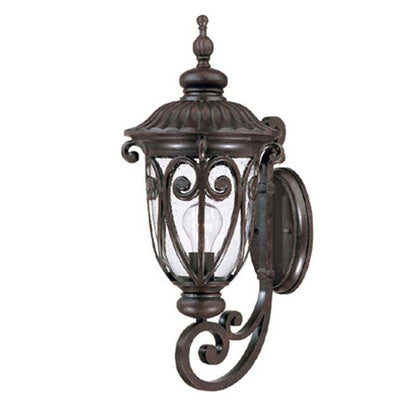 Naples 1-Light Marbelized Mahogany Wall Sconce