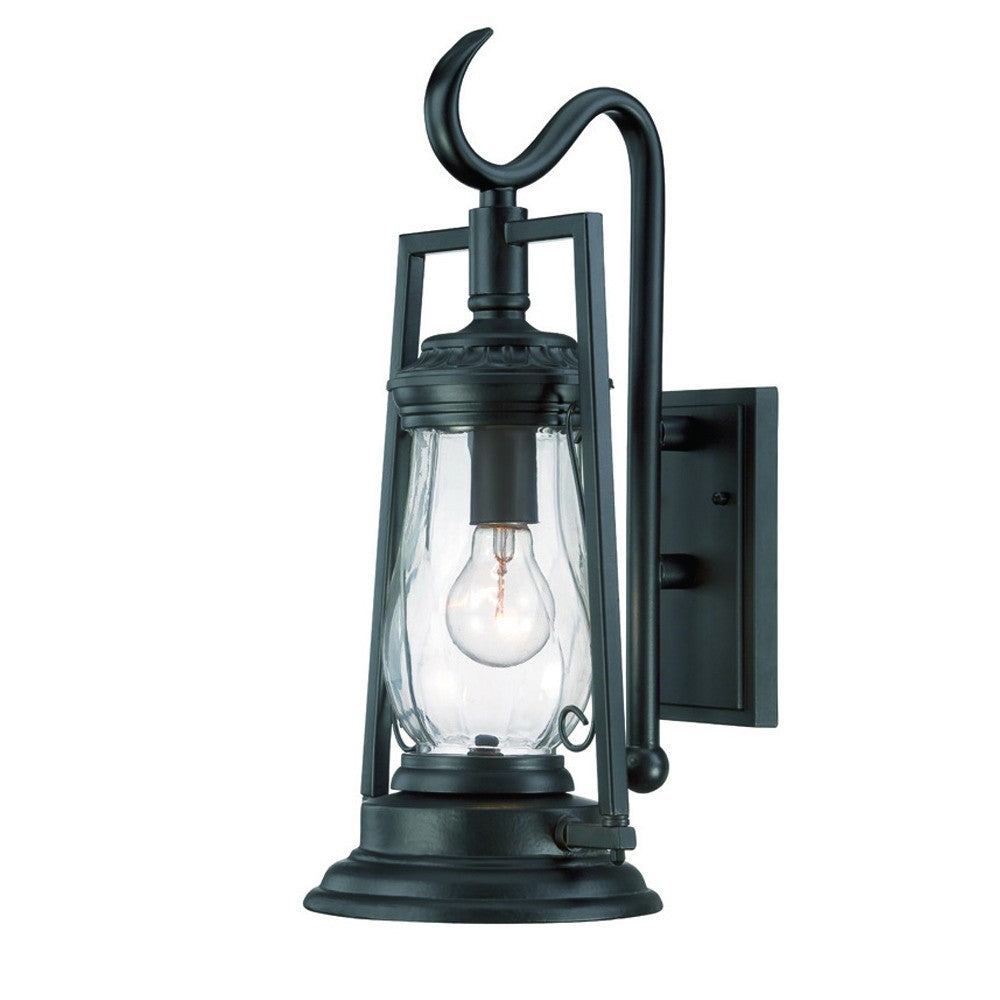 Matte Black Oil Lamp Wall Sconce