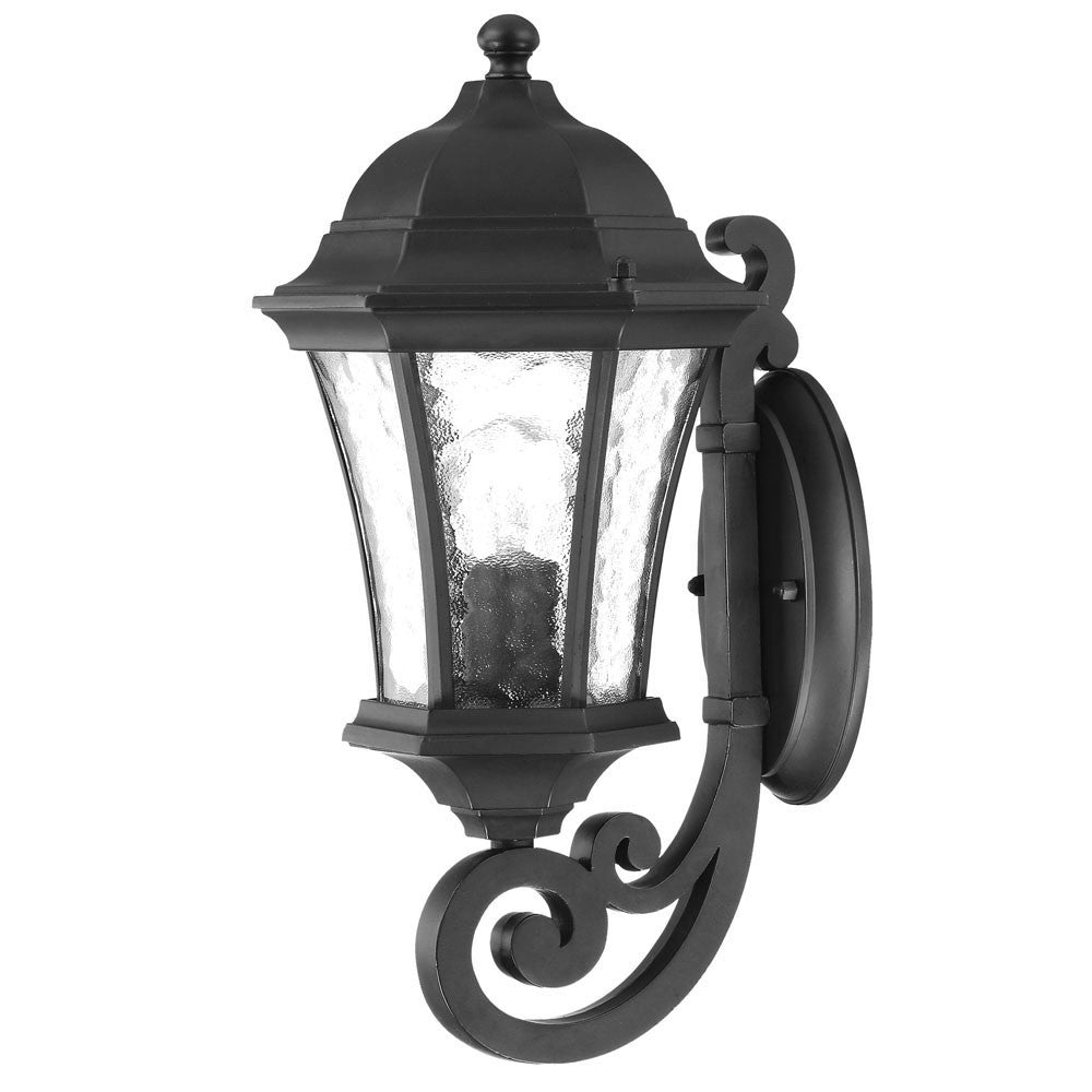 Matte Black Tapered Lantern Wall Sconce