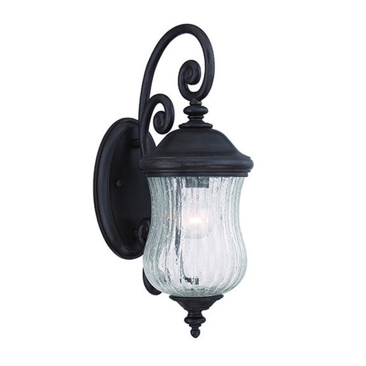 Matte Black Urn Shaped Wall Sconce