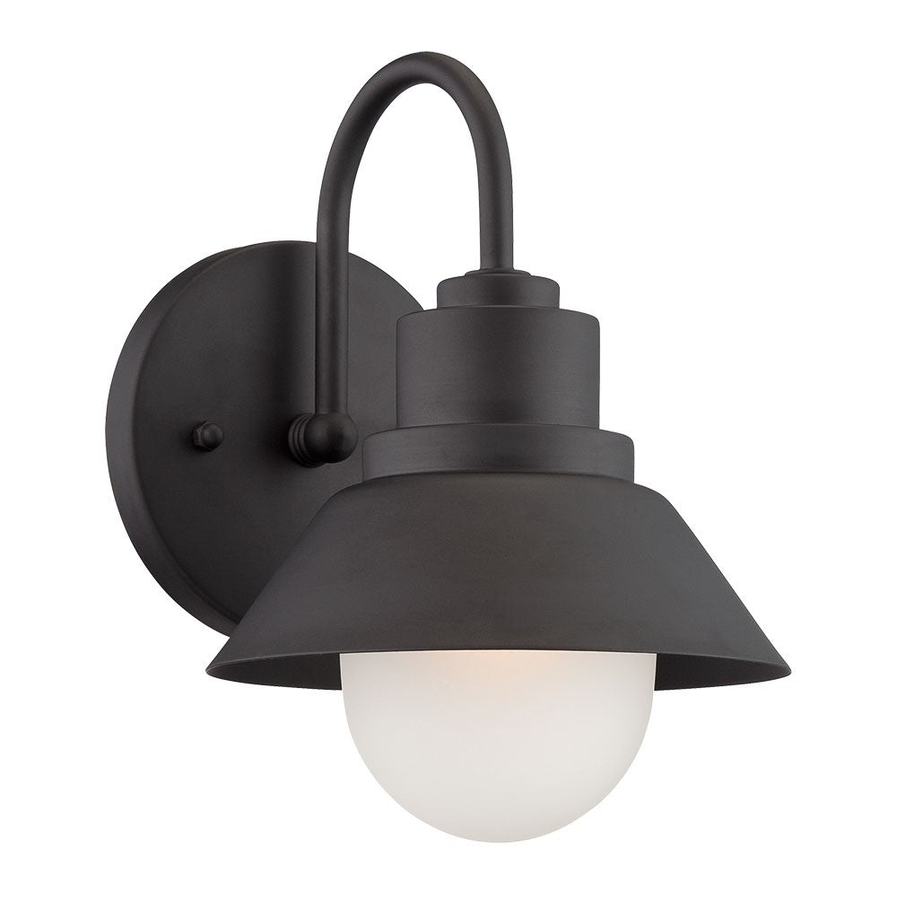 Matte Black Lamp Shade Wall Sconce