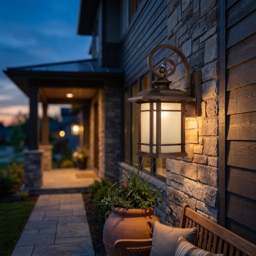 Somerset 1-Light Architectural Bronze Wall Light