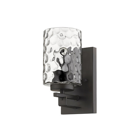 Bronze & PebbGlass Wall Sconce
