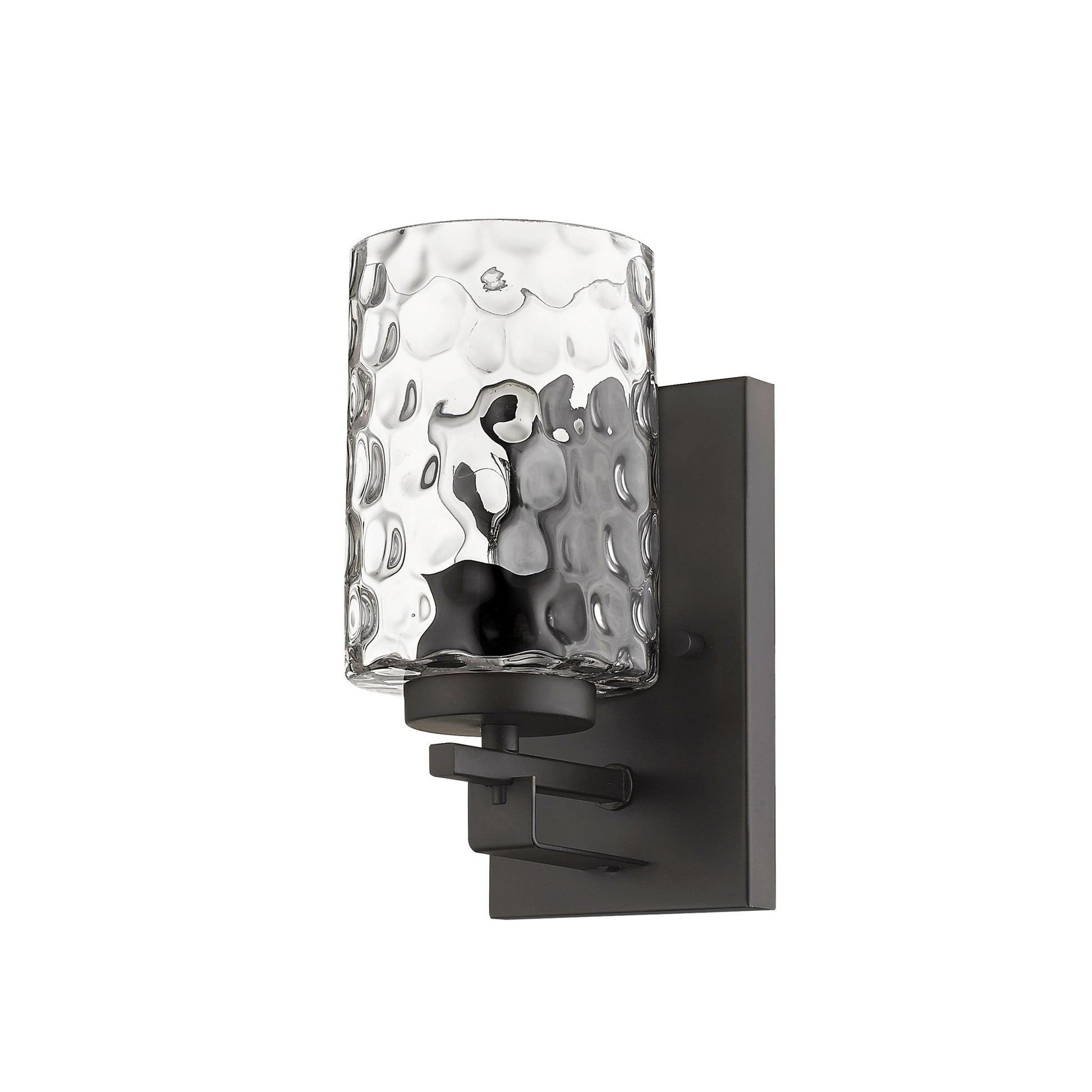 Bronze & PebbGlass Wall Sconce
