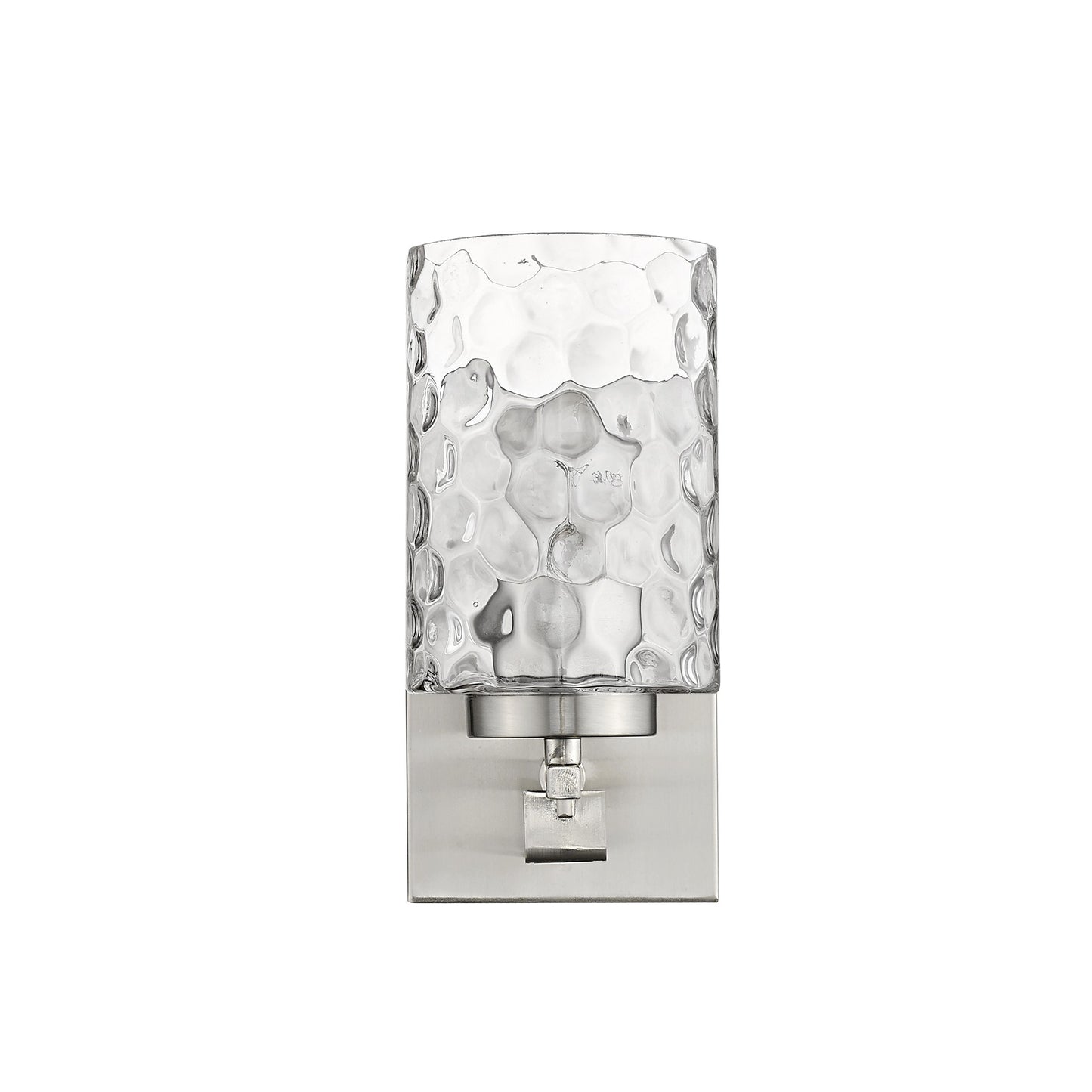 Silver & PebbGlass Wall Sconce