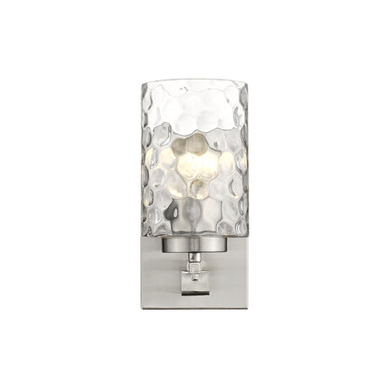 Silver & PebbGlass Wall Sconce