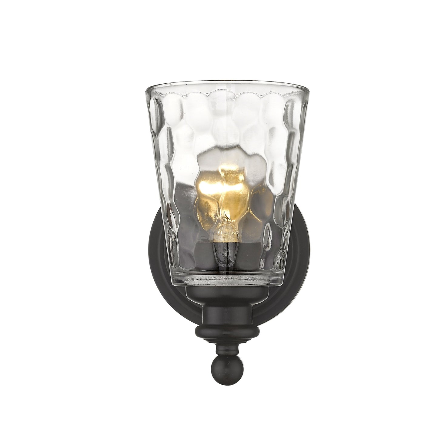Bronze & PebbGlass Wall Light