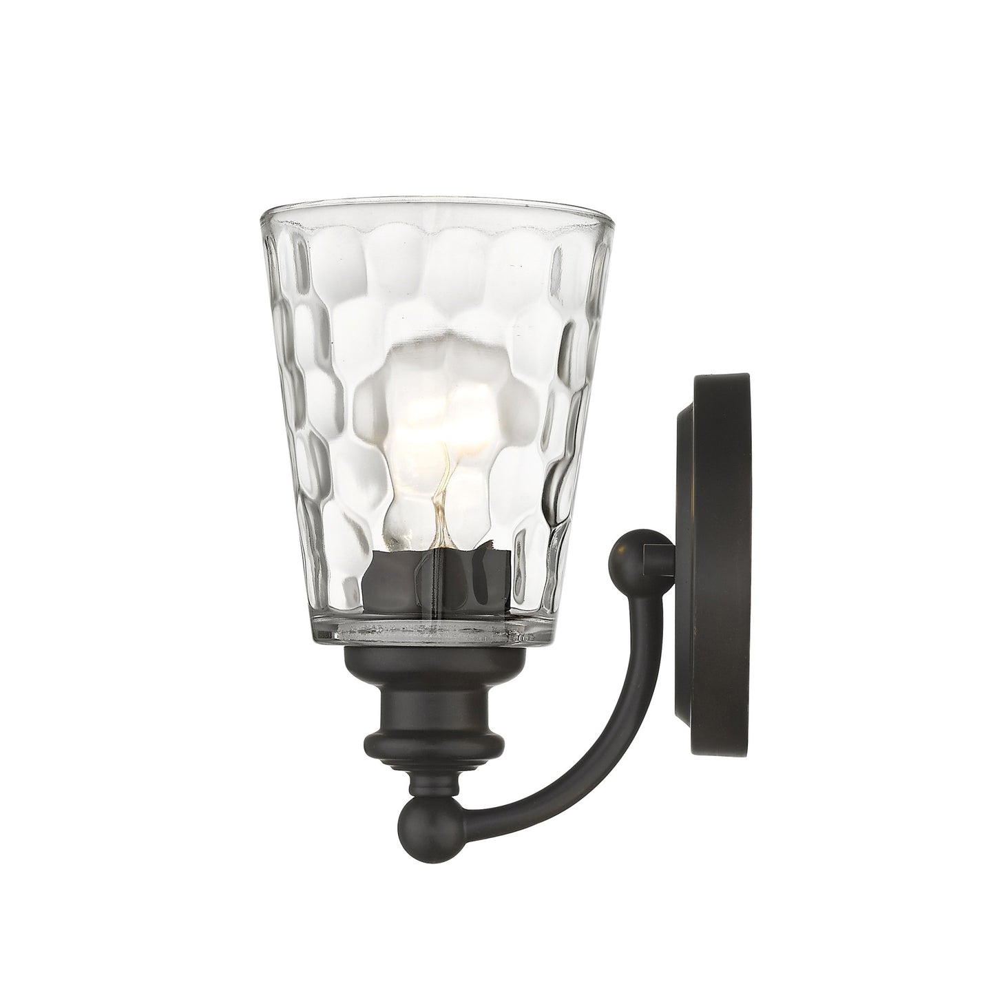 Bronze & PebbGlass Wall Light
