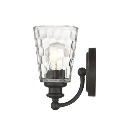 Bronze & PebbGlass Wall Light