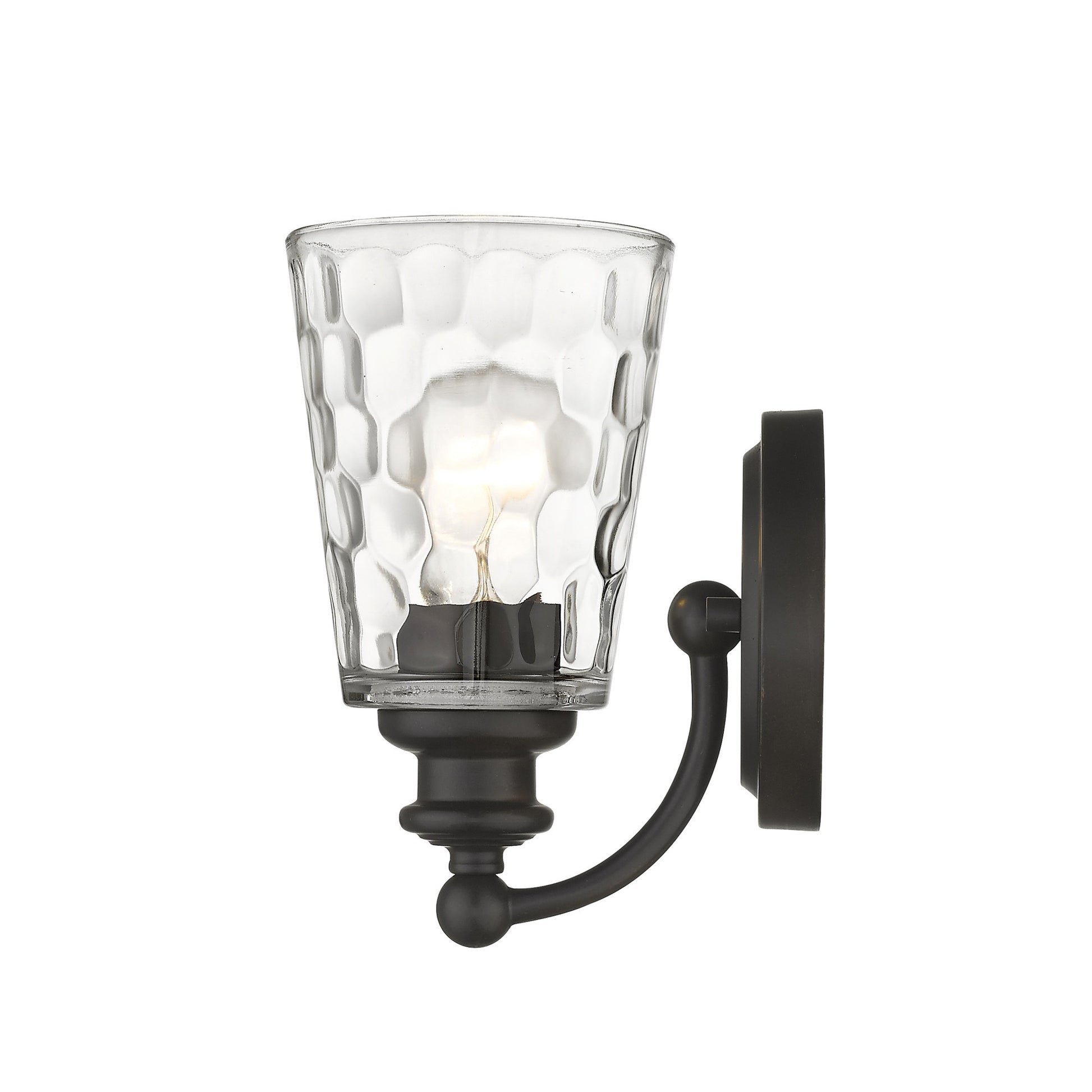 Bronze & PebbGlass Wall Light