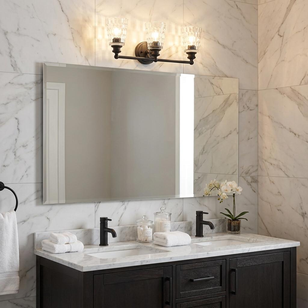 Mae 4-Light Matte Black Vanity