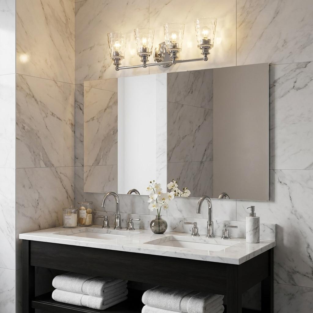 Mae 4-Light Chrome Vanity