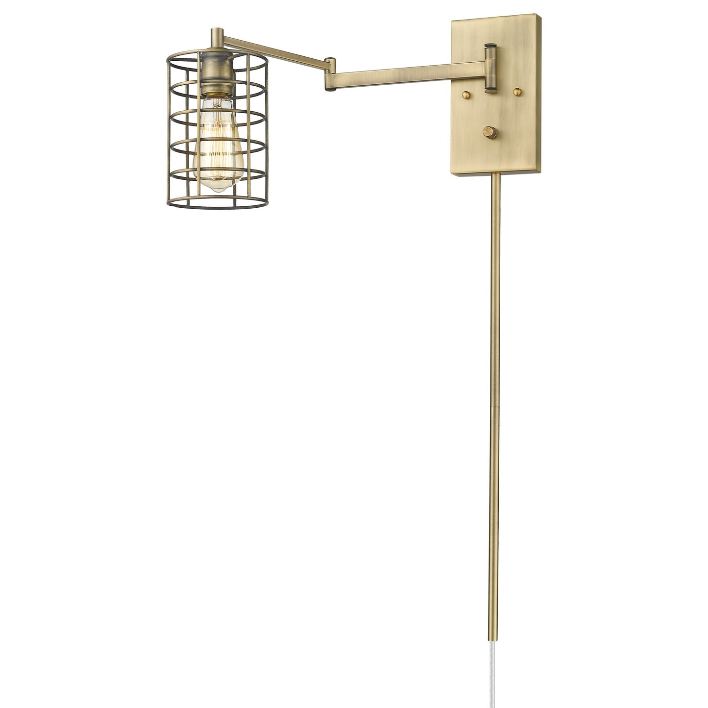 Industrial Gold Wall Sconce