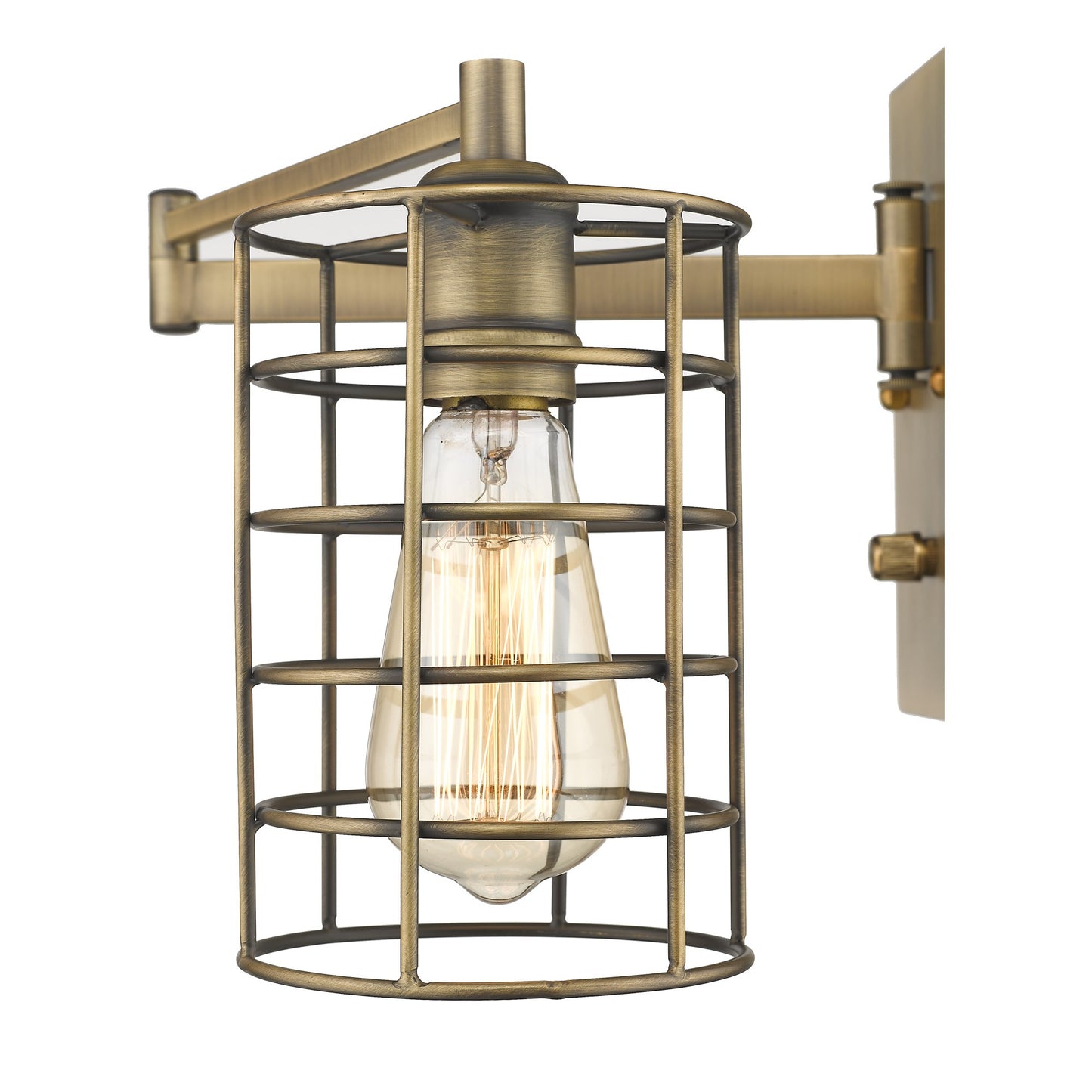Industrial Gold Wall Sconce