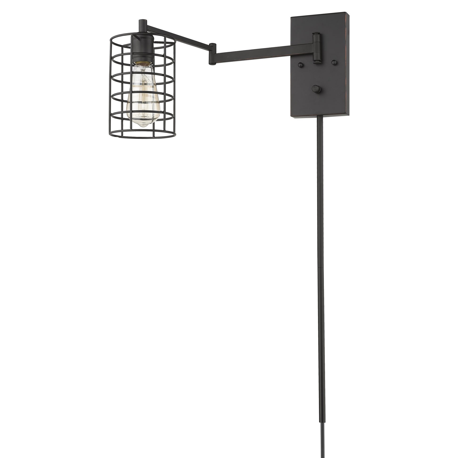 Industrial Bronze Wall Sconce