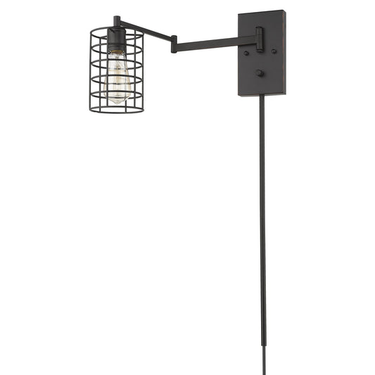 Industrial Bronze Wall Sconce