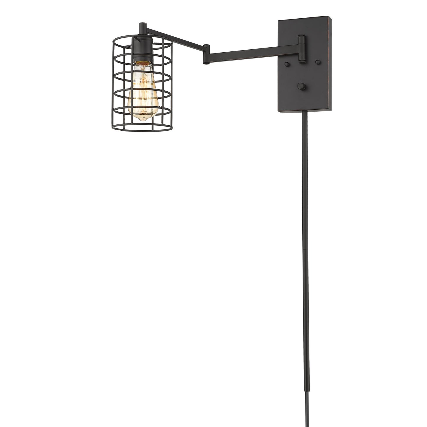 Industrial Bronze Wall Sconce