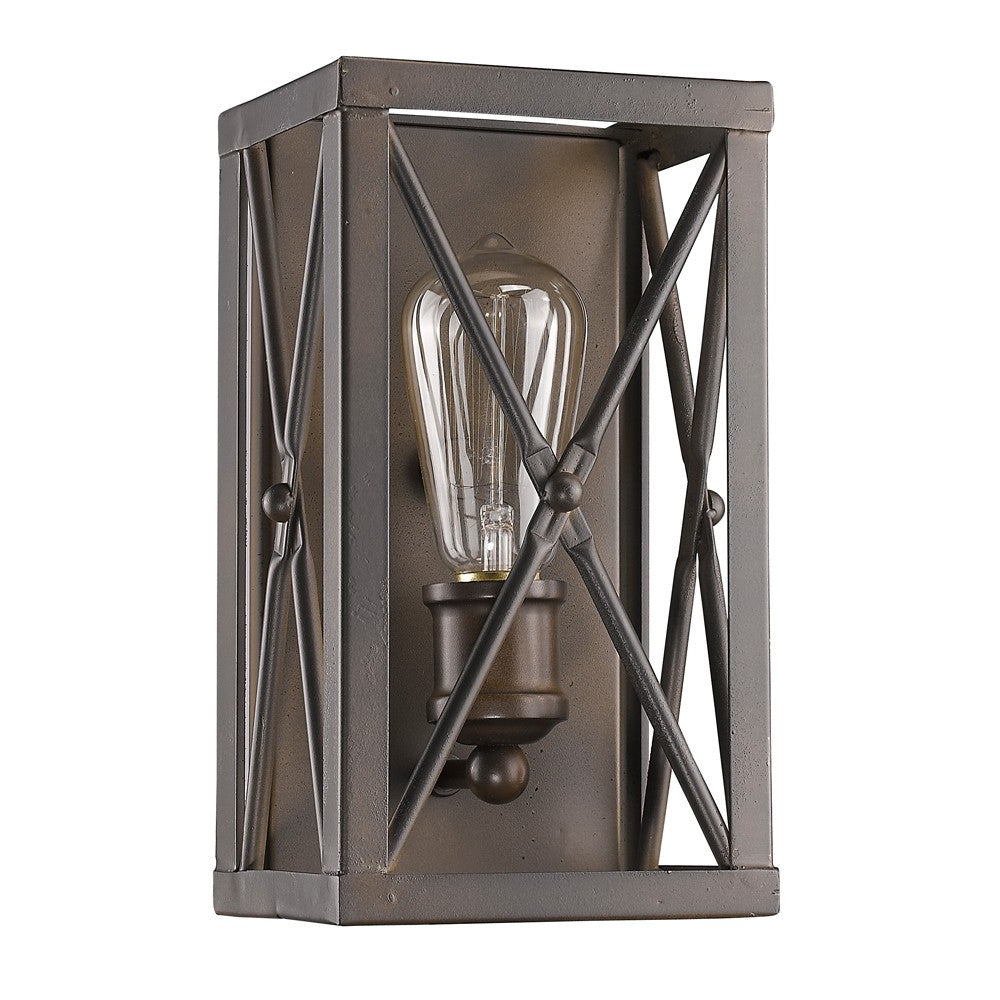 Antique Bronze Geometric Wall Light