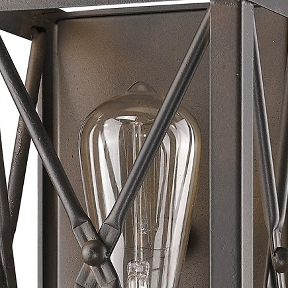 Antique Bronze Geometric Wall Light