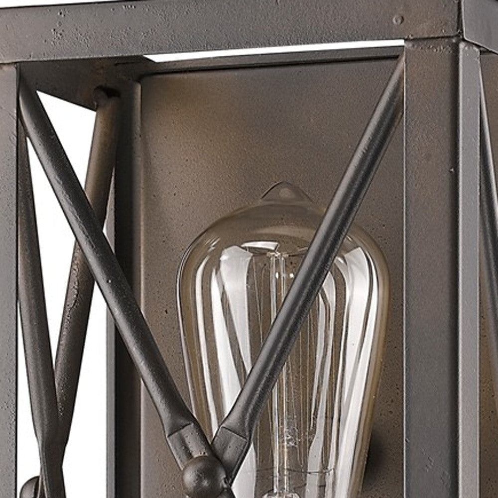 Antique Bronze Geometric Wall Light