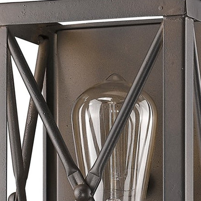 Antique Bronze Geometric Wall Light