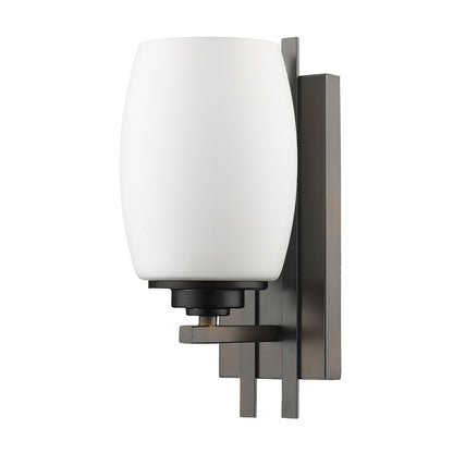 Geometric Bronze Wall Sconce