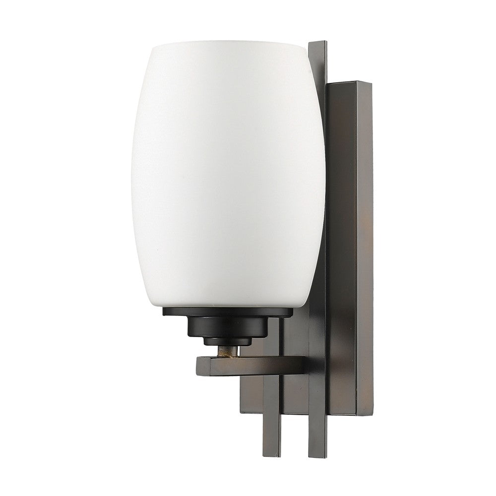 Geometric Bronze Wall Sconce