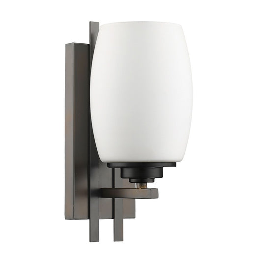 Geometric Bronze Wall Sconce