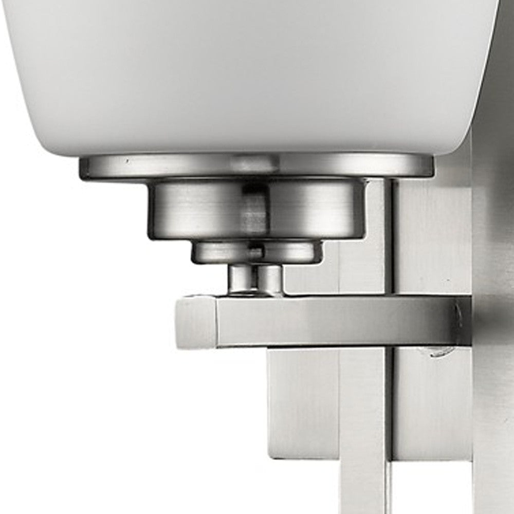 Geometric Silver Wall Sconce
